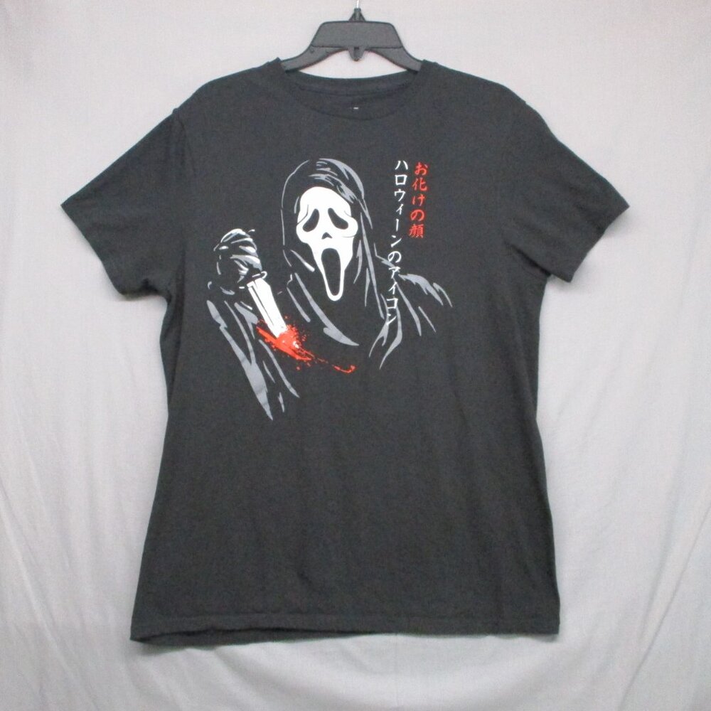 Ghost Face Graphic Print T-Shirt Black Men Size |β M